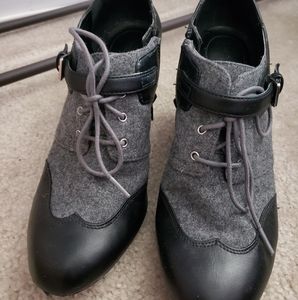 Booties Gray and Black